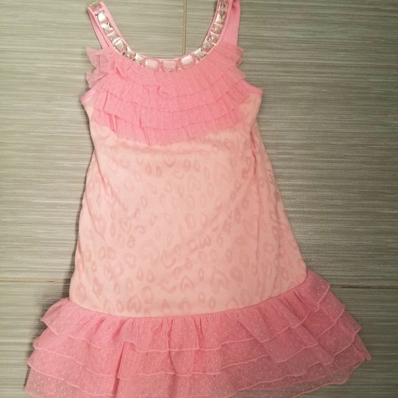 Girls tulle tank dress w rhinestones size 4T - Picture 1 of 4